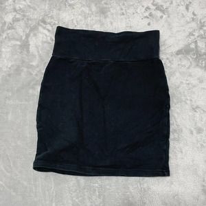 Supre Cotton Mini Skirt with‎ Elastic Waistband XS Black NO MATERIAL/CARE TAGS